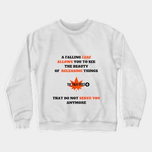 Falling Leaf Design By TheTalkVibes Crewneck Sweatshirt